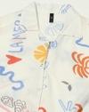PRINTED SHIRT, WHITE, S