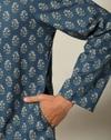Traditional Floral Print Long Kurta