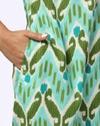green ikkat ultimate kurta, GREEN, L