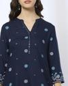 AW25 NAVY KURTA, NAVY, M