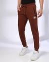 FASHION JOGER WITH ZIP, DK. BROWN, M