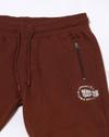 FASHION JOGER WITH ZIP, DK. BROWN, M