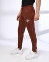 FASHION JOGER WITH ZIP, DK. BROWN, M