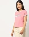 Typographic Print Crew-Neck T-Shirt