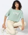 Women Typographic Print Boxy Fit T-Shirt