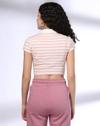 Women Striped Crop Top