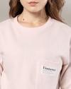 PATCH POCKET BOXY TEE, LT PINK, S