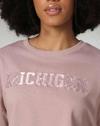GRAPHIC BOXY TOP, PINK
