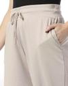 Solid wide leg trackpant, BEIGE, S