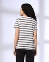 STRIPE TSHIRT WITH GRAPHIC, GREY, S