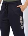 SIDE OVERLOCK STR JOGGER, NAVY, S
