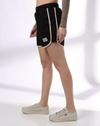 GRAPHIC SHORTS WITH CONTR, JET BLACK, XL