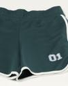 GRAPHIC SHORTS WITH CONTRAST B, TEAL, XS
