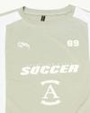 GRAPHIC VARSITY JERSEY TEE, GREEN, XXL