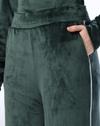 VELOUR STRAIGHT WITH PIPING, GREEN, XXL