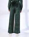 VELOUR STRAIGHT WITH PIPING, GREEN, XXL