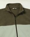 CONSTRAST CUT AND SEW FO, OLIVE GREEN, L