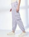 Cut and sew cargo jogger, LT. PURPLE, S