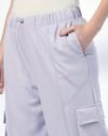 Cut and sew cargo jogger, LT. PURPLE, S