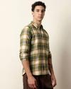 Men Cotton Checked Slim Fit F, MULTI, XL