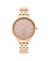 NQ2648WM01 Workwear Rose Gold Dial Red Stainless Steel Strap Watch