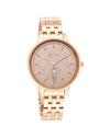 NQ2648WM01 Workwear Rose Gold Dial Red Stainless Steel Strap Watch