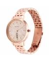 NQ2648WM01 Workwear Rose Gold Dial Red Stainless Steel Strap Watch