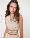 TREN WOMEN TOPS, STONE, 40