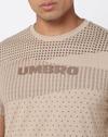 UMBRO AOP TEE, SEPIA, M