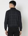 Men Checked Regular Fit Bomber Jacket