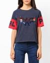 WONDER WOMAN SLEEVE CUT N SEW T, NAVY, S