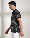 Men Floral Print Slim Fit Polo T-Shirt