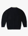 Button Down Sweater with C, NAVY, 11-12Y