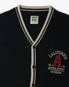 Button Down Sweater with C, NAVY, 11-12Y