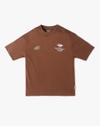 Solid TShirt with UFO prin, RUST