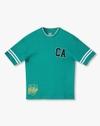 HS Crew Neck Tee with, Sea Green, 11-12Y