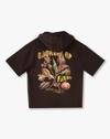 Hooded HS Tee with Front, BROWN, 13-14Y