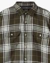 WS31 FULL SLEEVE CHECKS S, OLIVE, 13-14Y