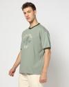 RINGER T SHIRT, LT. GREEN, L