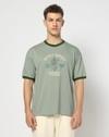 RINGER T SHIRT, LT. GREEN, L