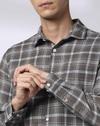 Men Checked Slim Fit Shirt