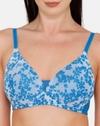 Floral Print T-shirt Bra
