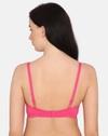 Zivame Beautiful Basics Padded Non Wired 3/4th Coverage T-Shirt Bra - Fuchsia Purple