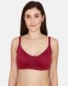Zivame TRUE Curv Double Layered Non Wired Non Padded 3/4th Coverage Sag Lift Bra - Purple Potion