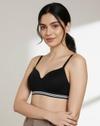 Sporty Twist Padded Non Wired 3/4th Coverage T-Shirt Bra