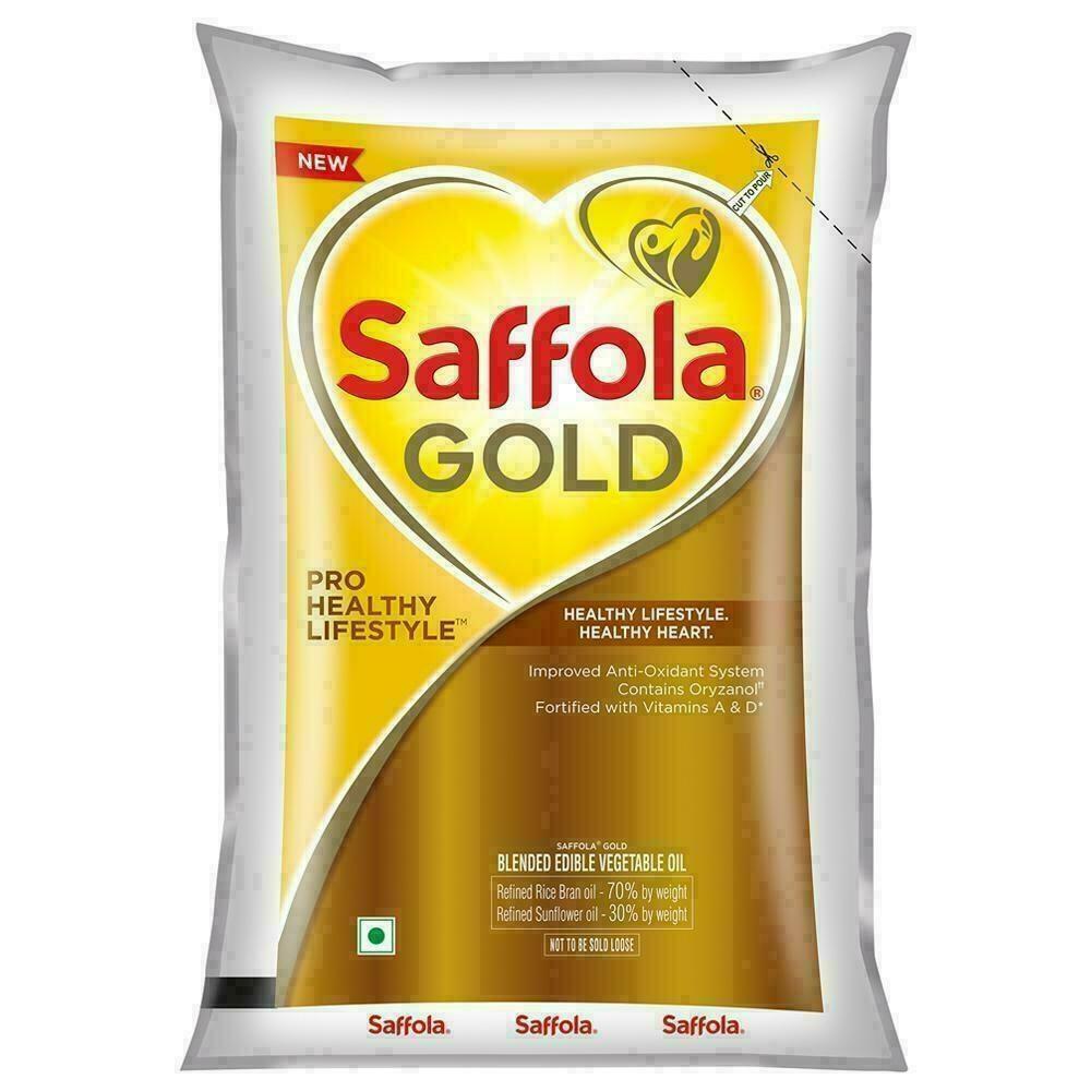 SAFFOLA | Saffola Gold Pro Healthy Lifestyle RiceBran Based Blended Oil 1 L