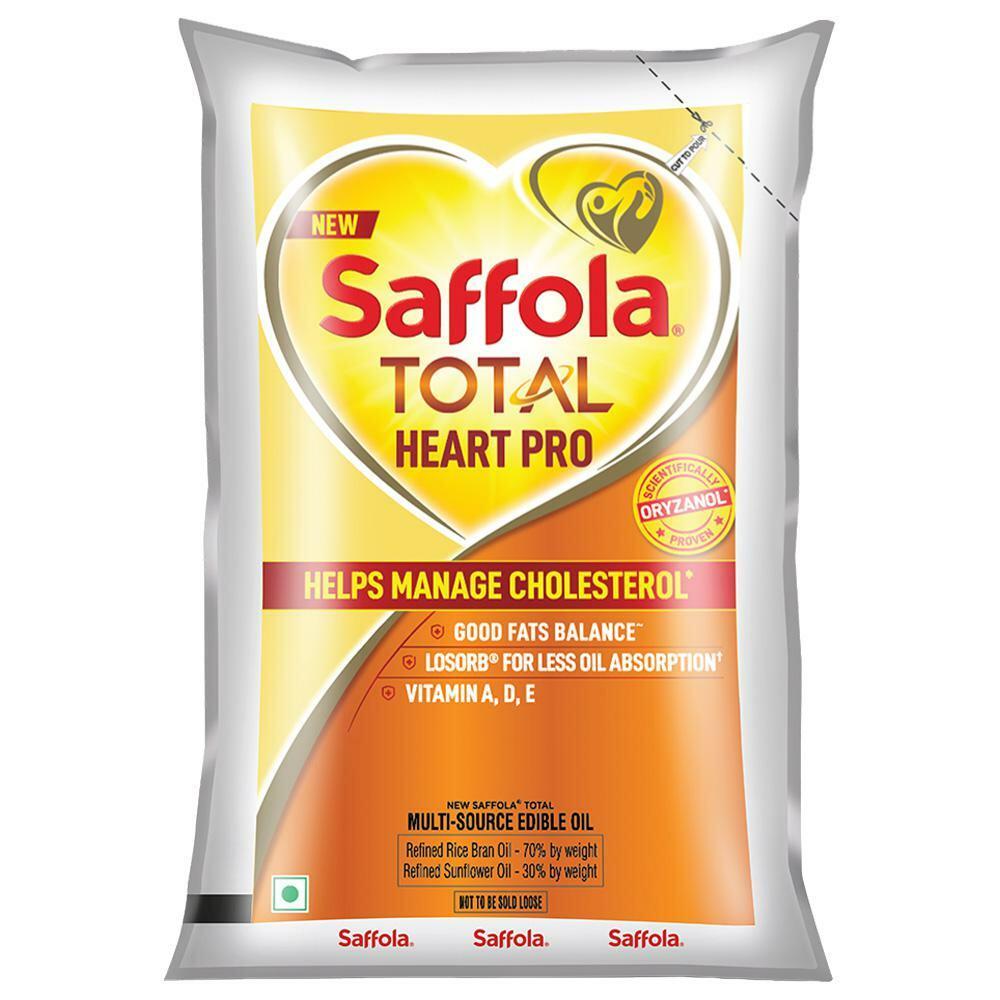 SAFFOLA | Saffola Total Pro Heart Concious RiceBran Based Blended Oil 1 L