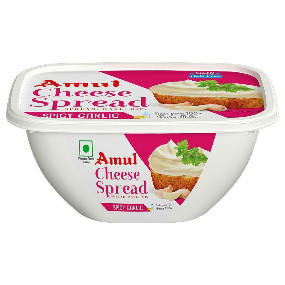 AMUL | Amul Spicy Garlic Cheese Spread 200 g