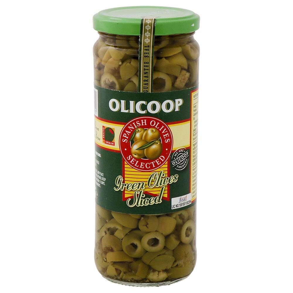 Olicoop | Olicoop Green Sliced Olive 450 g