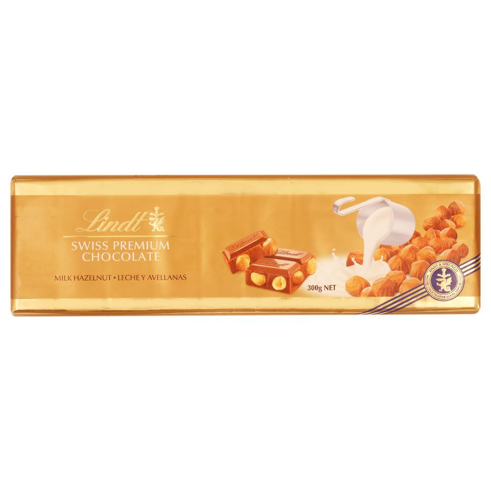 Lindt | Lindt Swiss Premium Milk Hazelnut Lechey Avellanas Chocolate 300 g